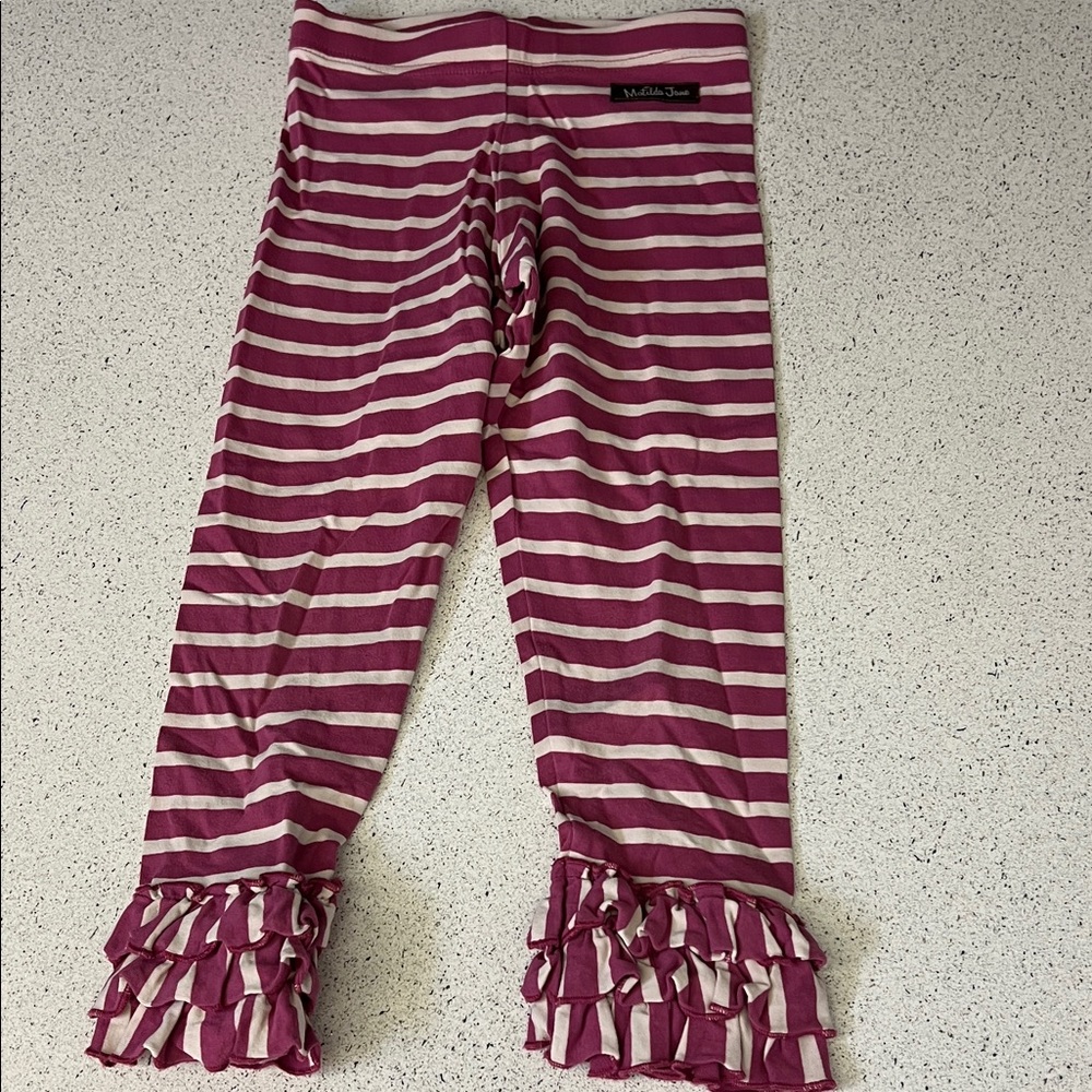 Matilda Jane Striped Ruffle Leggings